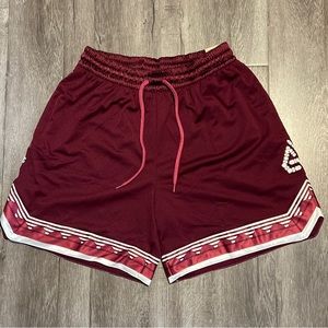 Nike Giannis Mens Medium Dri Shorts 6" Burgundy New DQ5656-638 Maroon Red